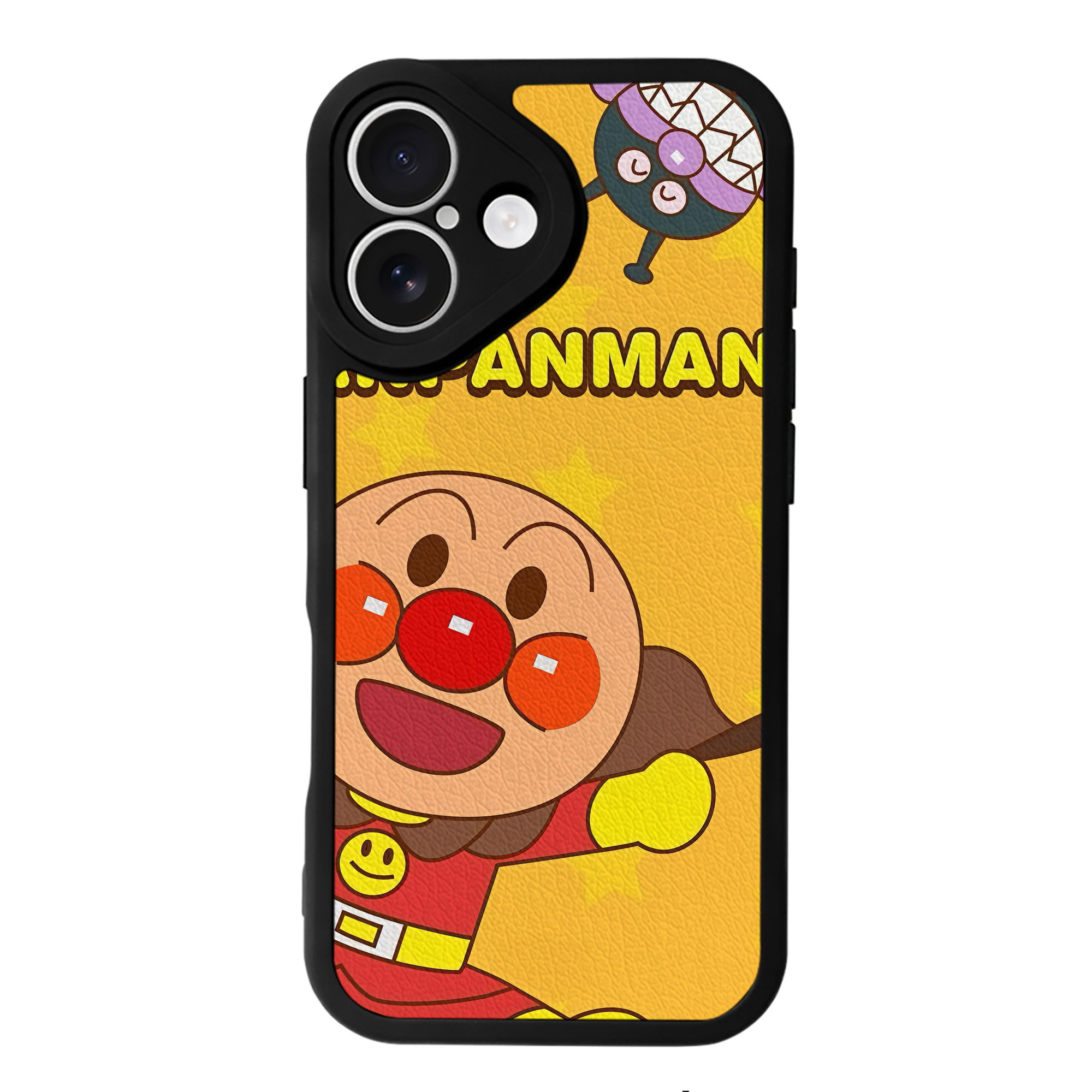 （画像用） アンパンマン Anpanman 【iPhone 16シリーズ対応】シリコンスマホケース（レザー調） 材質：シリコン